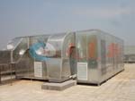 Non-dust cleaning air supply system of top acoustics painting line