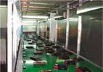 Telephone set painting and printing production line