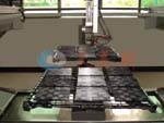 Semi-auto painting line for plastic cover