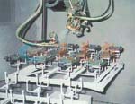 Reciprocal plain auto painting production line for cover of camera
