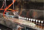 Small plastic parts straight auto painting production line