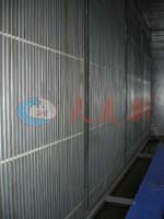 Spraying gas and water separating system of air supply system without dust