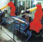 Machinery and manual spaying fender-guard of automobile