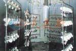 DISK electrostatic painting fitting of lamp