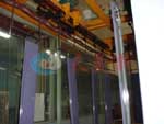 Outdoor fascia painting line