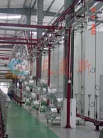Non-dust hub of automobile painting production line