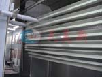 Aluminum extruded sections fluorocarbon non-dust painting line
