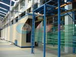Aluminum extruded sections fluorocarbon non-dust painting line