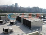 Air supply system without dust and waste gas processing unit